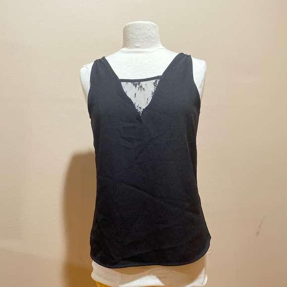Black summer sleeveless top lace casual business blouse - Picture 5 of 9